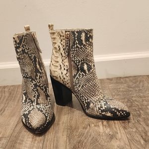 DKNY Snake Print Boots